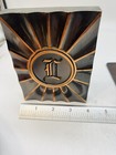 Vintage Mcm Monogram Bookends Letter L Copper Bronze Art Deco Pair 2 Hyde Park