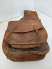 Vintage Leather Western Horse Saddlebags Cowboy Tack