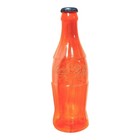 Coca-cola Jumbo 21  Bottle Coin Bank Penny Nickel Dime Quarter Neon Orange