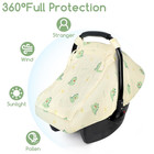 Muslin Baby Car Seat Cover For Boys Girls  Infant Carseat Canopy With Breathable