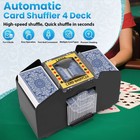 4-deck Casino Automatic Card Shuffler For Blackjack  Uno  Poker Card Games