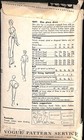 Vintage 1950s Dress Vogue Sewing Pattern 9091 Bust 34 Complete