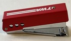 Vtg Twa Trans World Airlines Red   Chrome Travel Mini Stapler With Staples Promo