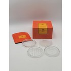 Salviati Venezia Set Of 4 Crystal Coasters Art Glass With Box Vintage Italy