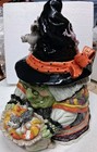 Fitz Floyd Gypsy Witch Halloween Cookie Jar