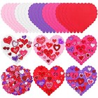 460 Pieces Valentine s Day Foam Heart Craft Kits - Heart Shaped Colorful Foam