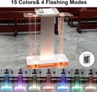 Church Pulpit With Cover And Led Lights  46    Acrylic Pulpits For Churches  Trans