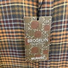 Murano Slim Fit Long Sleeve Plaid Button Down Dress Shirt Mens Sz Small Nwt
