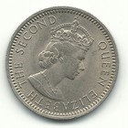 Vintage High Grade Au 1961 H  Malaysia British Borneo 10 Cents-may167