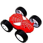 Spiderman Big Super Stylish Two-sided Push And Stunt Car For Kids  multicolor 