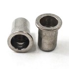 M12 Flat Head Rivet Nut Insert 304 Stainless Steel Rivet Nut Threaded Insert    