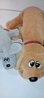 Vintage 1985 Tonka Pound Puppies 18  Mom   Baby Stuffed Plush Brown Grey Dogs  
