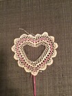 Wedding Party Heart Shaped Ribbon Decorations Handmade Set Of 10