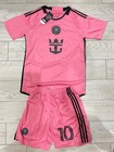 Lionel Messi Jersey Youth Kids Size Soccer Team Sports Miami Inter Cf Fifa Pink