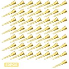 50pcs 1 75 Inches Single Prong Curl Clips Metal Alligator Hair Pins Duckbill    
