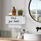 Solid Wood Paper Towel Dispenser Wall Mount  Commercial Paper Towel Holder Wi   