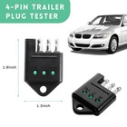 Dxnq 4 Pin Trailer Wiring Tester  4-way Straight Wire Tester 1 Pcs