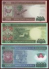 Mauritania Set Of 3 Banknotes 200  500  1000 Ouguiya Uncirculated 2013 - 2014