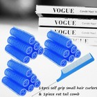 Moodkey 18pcs Self Grip Small Hair Curlers 1 Count  pack Of 18   Dark Blue