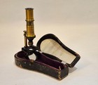 Small Microscope Coffin Box By Aubry  C  1860-1870