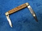 Antique Tidioute Cutlery Pocket Knife Bone 2 Blade Folding Jack Original Rare