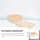 Travel Woman Small Wood Jewelry Storage Container With Lid
