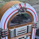 Arkrocket Taurus Ii Retro Jukebox Floor Style Vinyl Record Player Cd Led Roxby