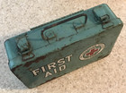 Vintage The American National Red Cross First Aid Metal Case   Empty   Made Usa
