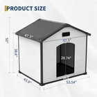 Large Dog House Waterproof Outdoor Pet Shelter Dog Kennel Cage With Vents