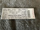 Billy Idol Concert Ticket Stub  Orpheum Theatre- Boston   January 21  2015