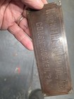Hale Fire Pump Co  Inc  Conshohocken Pa Pennsylvania Brass Tag Badge Sign 