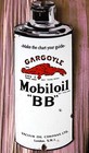 Vtg Porcelain Enamel Mobiloil  bb  Gargoyle Oil Can Gas Service Dealer Sign