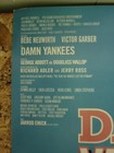 Damn Yankees Marquis Theater Poster 1994 Bebe Neuwirth  Vicror Garber