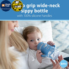 Dr  Brown s Wide-neck Sippy Spout Bottle 2 Count  pack Of 1   Gray light-blue
