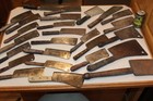 Vintage Antique Old Lot Collection Meat Cleavers Butcher Knife Knive Hand Forged