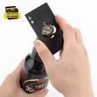 6 Pack Bottle Opener  Stainless Steel Credit Card Size Casino Bottle Opener             