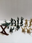 Tim Mee Army Men Lot Green Tan Soldiers Jets Flag Wwii Playset Made In Usa