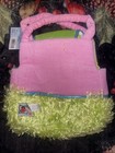 Webkinz New  plush Pet Carrier  Pink   Lime Green --  With New Code -- Hc100