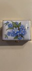Vintage Sewing Kit  Porcelain And Gold  Tone Box
