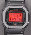 Casio G-shock Dw-5600bbr-1jf Black And Bold Red Dial Square Gift Men Resin Watch