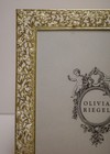 Olivia Riegel Crystal   Pearl  gold Eleanor  8x10 Photo Frame New In Box