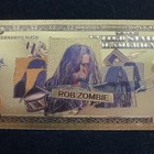 Rob Zombie Gold Foil Banknote