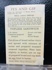 1930s Mickey Mouse Walt Disney Bell Bread Recipe Card Fishing