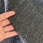 2 47 Yards 47 Wide Gray Grey White Striped Suiting Wool Blend Vintage Workwear