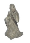 Pewter Wizard Miniature 1 1 2  Tall Vintage Mystical Magic Fantasy