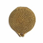 Vintage Estee Lauder Youth Dew Coiled Rope Solid Perfume Compact Turquoise Stone