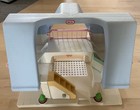 Vintage Little Tikes Dollhouse Large Blue Roof 1989 Mid Century Modern Mcm