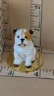 Vtg Tiny Ones 1992 White Bulldog Miniature Dog Figurine By Conversation Concepts