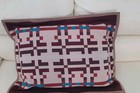 Pendleton Wool 30x24 Pillow Sham Maroon Orange Blue Brown