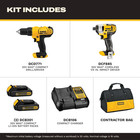 Dewalt 20v Max Cordless Drill And Impact Driver  Power Tool Combo Kit   Includes